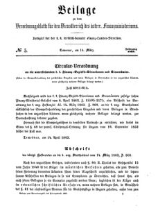 Verordnungsblatt für den Dienstbereich des K.K. Finanzministeriums für die im Reichsrate Vertretenen Königreiche und Länder 18630314 Seite: 3