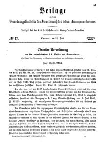 Verordnungsblatt für den Dienstbereich des K.K. Finanzministeriums für die im Reichsrate Vertretenen Königreiche und Länder 18650720 Seite: 1