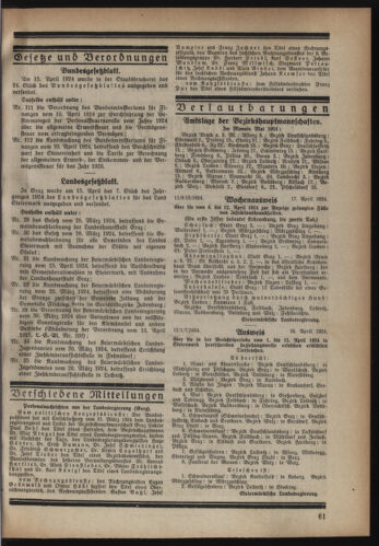 Verordnungsblatt der steiermärkischen Landesregierung 19240423 Seite: 3