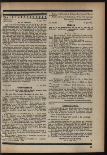 Verordnungsblatt der steiermärkischen Landesregierung 19240709 Seite: 3