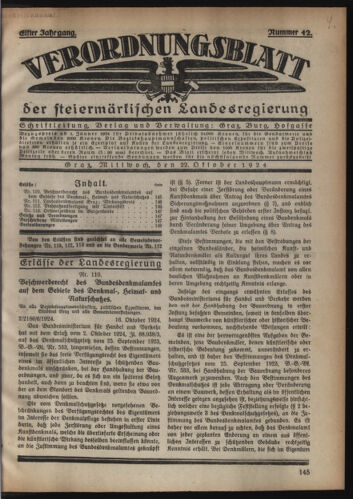 Verordnungsblatt der steiermärkischen Landesregierung 19241022 Seite: 1