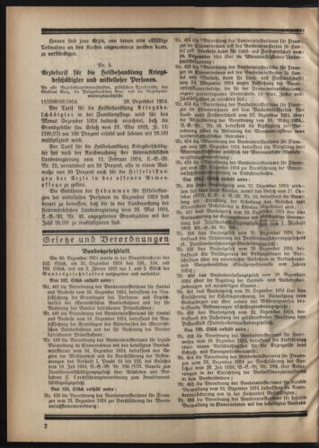 Verordnungsblatt der steiermärkischen Landesregierung 19250107 Seite: 2