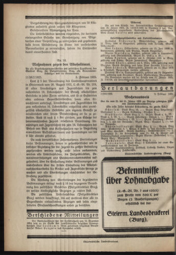 Verordnungsblatt der steiermärkischen Landesregierung 19250211 Seite: 4