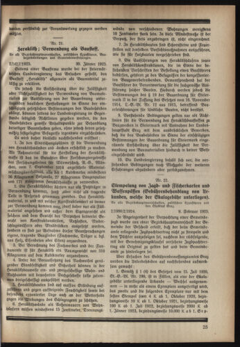 Verordnungsblatt der steiermärkischen Landesregierung 19250218 Seite: 3