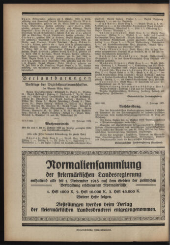 Verordnungsblatt der steiermärkischen Landesregierung 19250225 Seite: 4