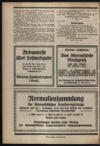 Verordnungsblatt der steiermärkischen Landesregierung 19250408 Seite: 8