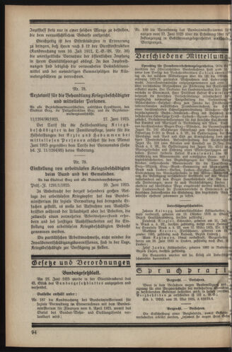 Verordnungsblatt der steiermärkischen Landesregierung 19250701 Seite: 2