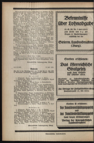 Verordnungsblatt der steiermärkischen Landesregierung 19250722 Seite: 4