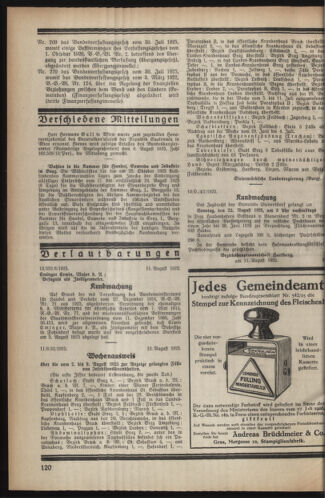 Verordnungsblatt der steiermärkischen Landesregierung 19250819 Seite: 2