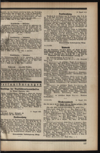 Verordnungsblatt der steiermärkischen Landesregierung 19250826 Seite: 5