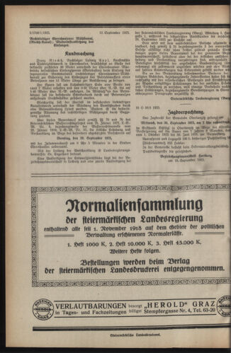 Verordnungsblatt der steiermärkischen Landesregierung 19250923 Seite: 4