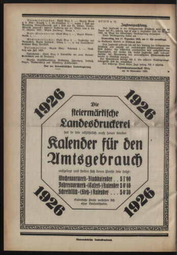 Verordnungsblatt der steiermärkischen Landesregierung 19251202 Seite: 4