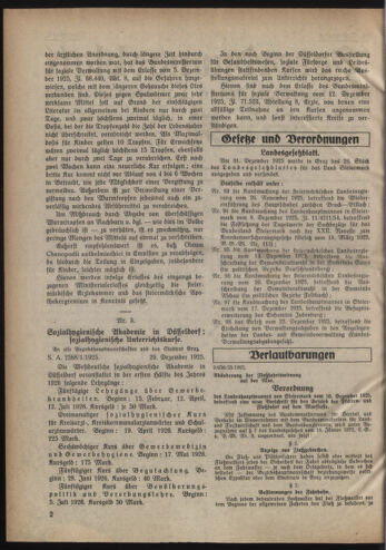 Verordnungsblatt der steiermärkischen Landesregierung 19260106 Seite: 2