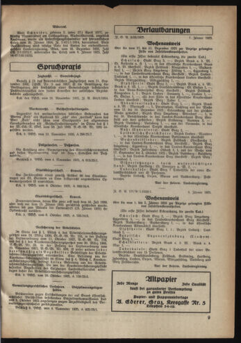 Verordnungsblatt der steiermärkischen Landesregierung 19260113 Seite: 3