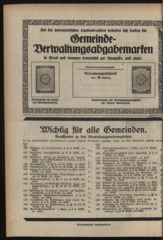 Verordnungsblatt der steiermärkischen Landesregierung 19260519 Seite: 8