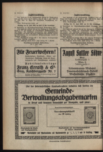 Verordnungsblatt der steiermärkischen Landesregierung 19260616 Seite: 4