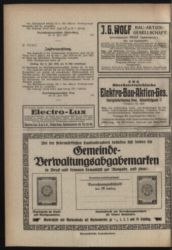 Verordnungsblatt der steiermärkischen Landesregierung 19260623 Seite: 4