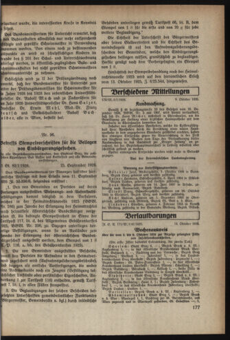 Verordnungsblatt der steiermärkischen Landesregierung 19261020 Seite: 3