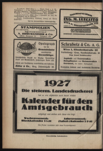 Verordnungsblatt der steiermärkischen Landesregierung 19261215 Seite: 4