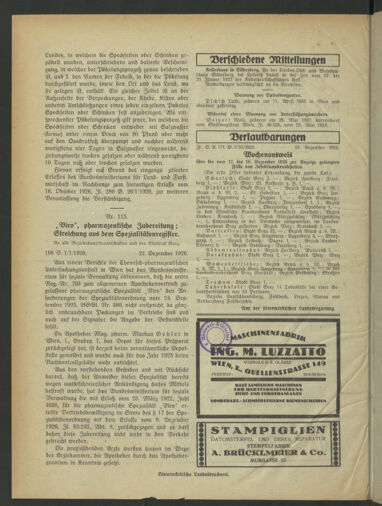 Verordnungsblatt der steiermärkischen Landesregierung 19261229 Seite: 2