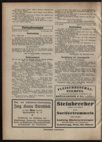 Verordnungsblatt der steiermärkischen Landesregierung 19270105 Seite: 4