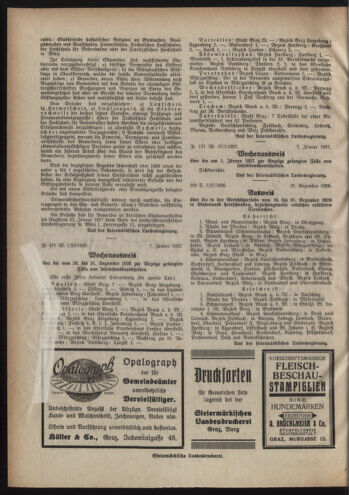 Verordnungsblatt der steiermärkischen Landesregierung 19270112 Seite: 4