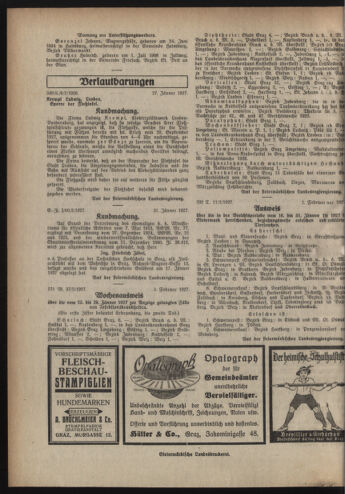 Verordnungsblatt der steiermärkischen Landesregierung 19270209 Seite: 4