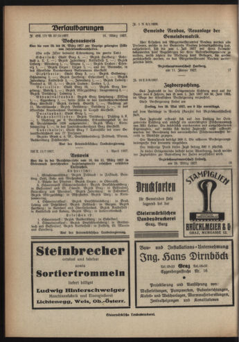 Verordnungsblatt der steiermärkischen Landesregierung 19270406 Seite: 4