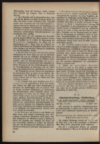 Verordnungsblatt der steiermärkischen Landesregierung 19270427 Seite: 2