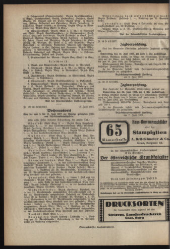 Verordnungsblatt der steiermärkischen Landesregierung 19270622 Seite: 2