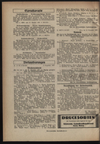 Verordnungsblatt der steiermärkischen Landesregierung 19271221 Seite: 4