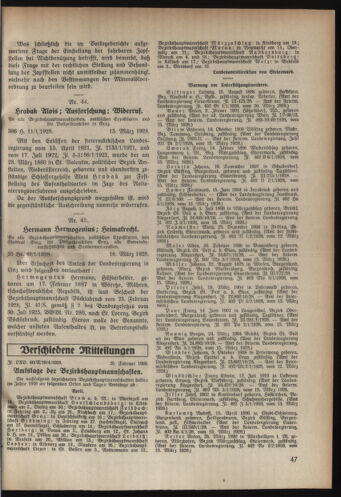 Verordnungsblatt der steiermärkischen Landesregierung 19280328 Seite: 3