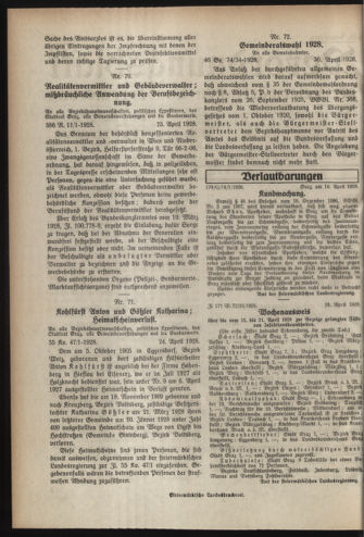 Verordnungsblatt der steiermärkischen Landesregierung 19280502 Seite: 2