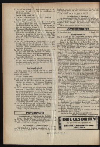 Verordnungsblatt der steiermärkischen Landesregierung 19280815 Seite: 2