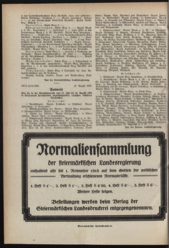 Verordnungsblatt der steiermärkischen Landesregierung 19280822 Seite: 4