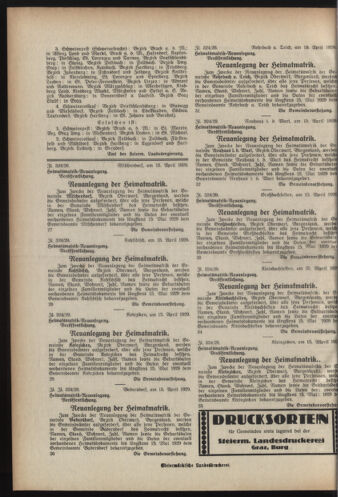 Verordnungsblatt der steiermärkischen Landesregierung 19290424 Seite: 4