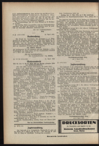 Verordnungsblatt der steiermärkischen Landesregierung 19290501 Seite: 4