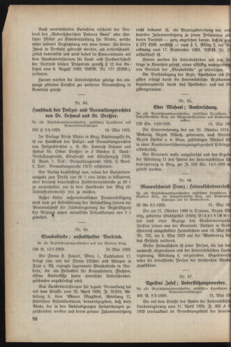 Verordnungsblatt der steiermärkischen Landesregierung 19290529 Seite: 2