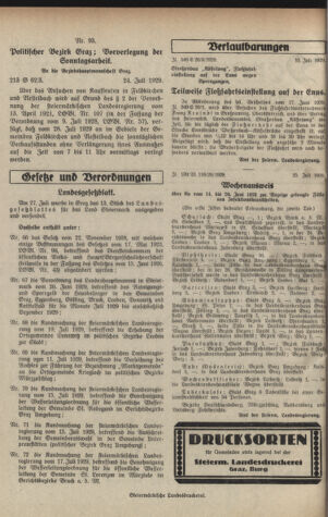 Verordnungsblatt der steiermärkischen Landesregierung 19290731 Seite: 2