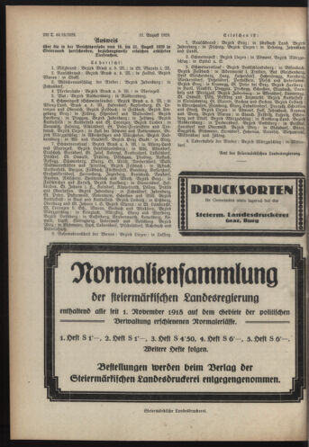 Verordnungsblatt der steiermärkischen Landesregierung 19290904 Seite: 4