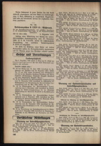 Verordnungsblatt der steiermärkischen Landesregierung 19291211 Seite: 6