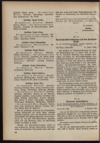 Verordnungsblatt der steiermärkischen Landesregierung 19300212 Seite: 2