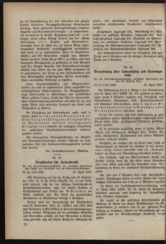 Verordnungsblatt der steiermärkischen Landesregierung 19300430 Seite: 2