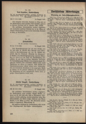 Verordnungsblatt der steiermärkischen Landesregierung 19300827 Seite: 2