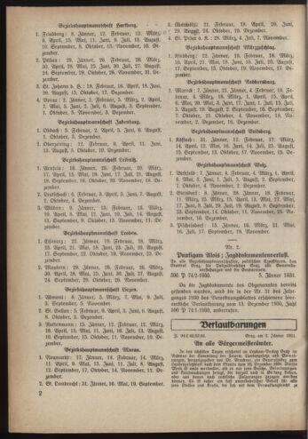 Verordnungsblatt der steiermärkischen Landesregierung 19310114 Seite: 2