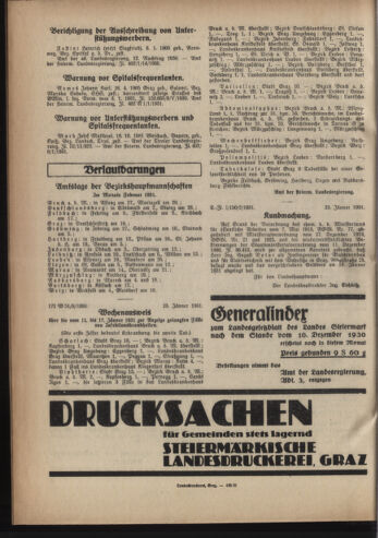 Verordnungsblatt der steiermärkischen Landesregierung 19310128 Seite: 4