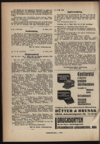 Verordnungsblatt der steiermärkischen Landesregierung 19310318 Seite: 8