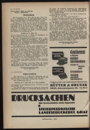 Verordnungsblatt der steiermärkischen Landesregierung 19310325 Seite: 8