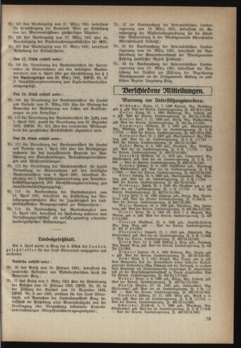 Verordnungsblatt der steiermärkischen Landesregierung 19310422 Seite: 3