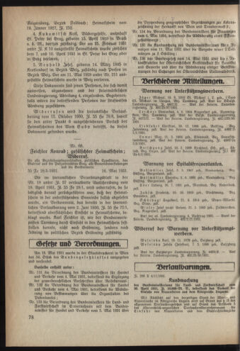 Verordnungsblatt der steiermärkischen Landesregierung 19310520 Seite: 2